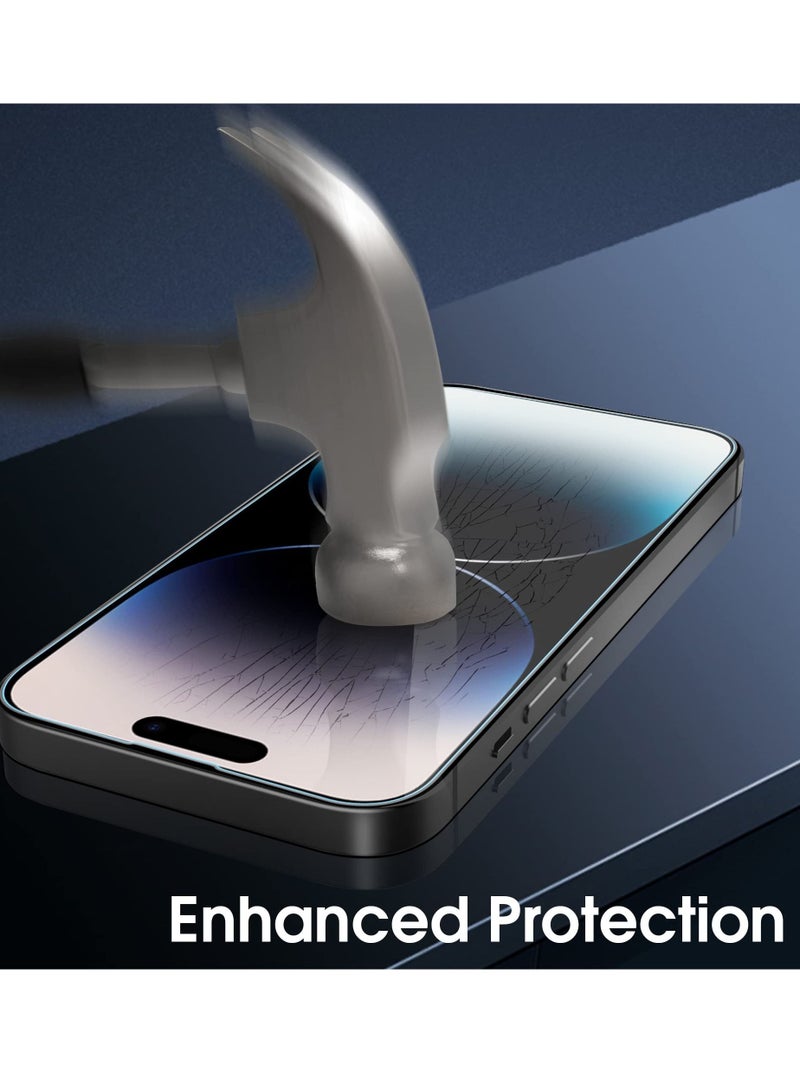 BORTONY Privacy Full Coverage Screen Protector for iPhone 14 Pro Max 6.7-Inch Anti-Spy Tempered Glass Film Edge to Edge Protection Case Friendly - Image 4