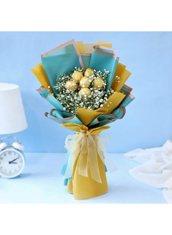 Buy Any Flowers Special Elegant Ferrero Chocolate Bouquet 