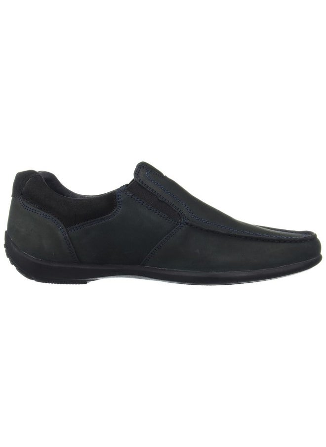 WOODLAND - Woodland Men's DNAVY Leather Loafer (OGC 3509119) - Image 1