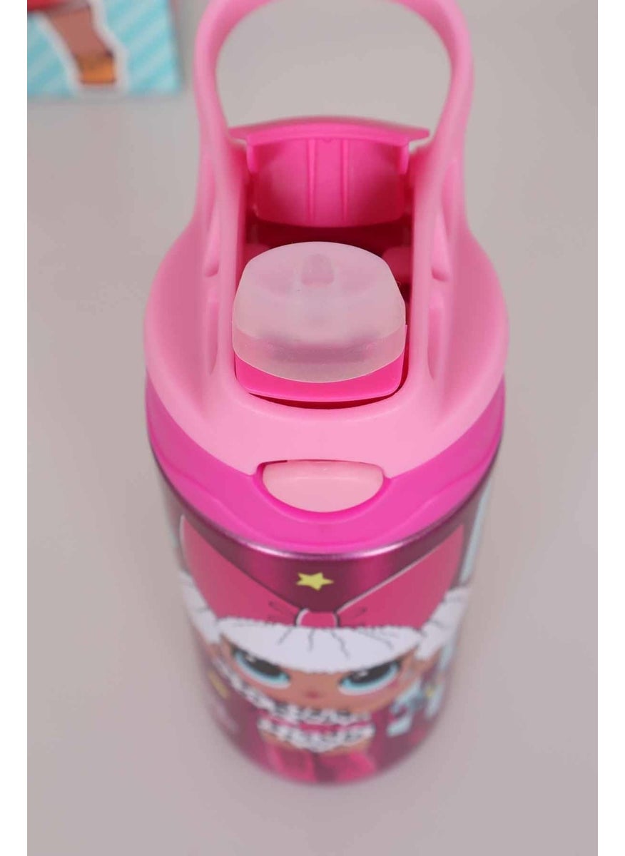 Lol Surprise - Licensed Lol Surpıse Steel Flask 500 ml with 2 Layer Lunch Box Food Set - Image 1