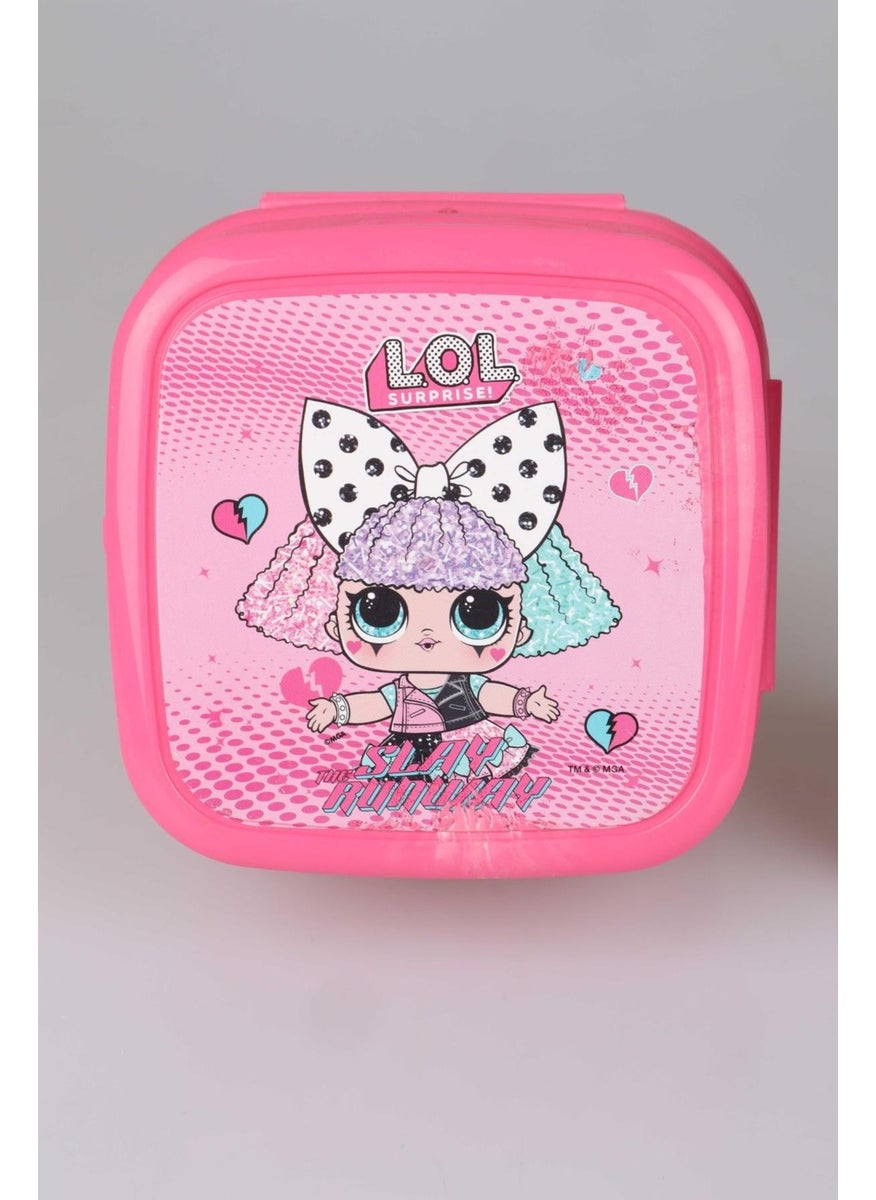 Lol Surprise - Licensed Lol Surpıse Steel Flask 500 ml with 2 Layer Lunch Box Food Set - Image 1