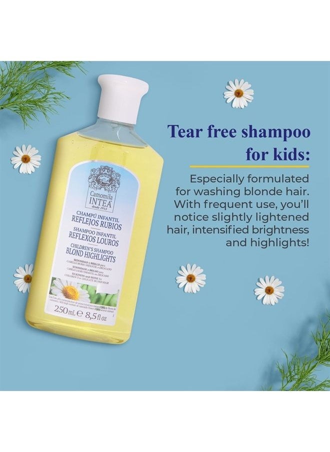 Intea Camomila Kids Shampoo for Blonde Highlights – 8.5Oz Chamomile Shampoo Hair Lightener for Kids – Natural Extract Toddler Shampoo with No Silicones, Parabens  - Image 4