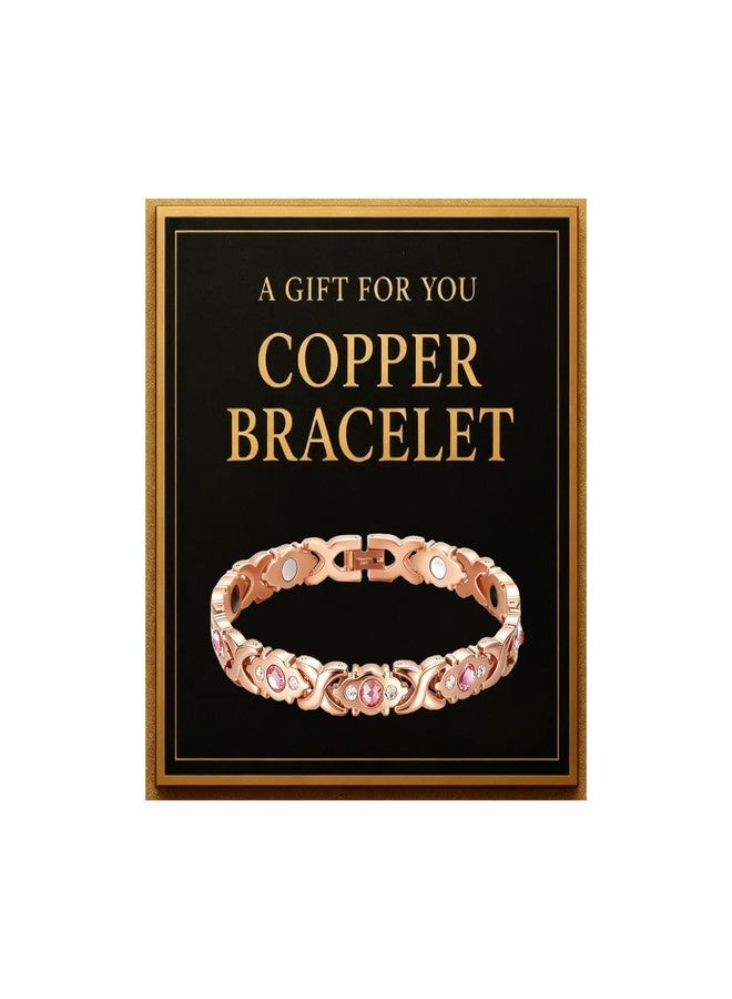 YANCHUN Copper Bracelet for Men Women Cuff Bangle Bracelet Birthday Jewelry Gifts for Boyfriend Husband - Image 1