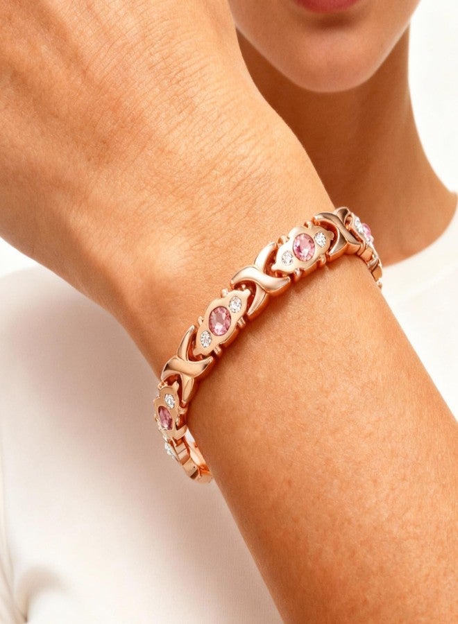 YANCHUN Copper Bracelet for Men Women Cuff Bangle Bracelet Birthday Jewelry Gifts for Boyfriend Husband - Image 3