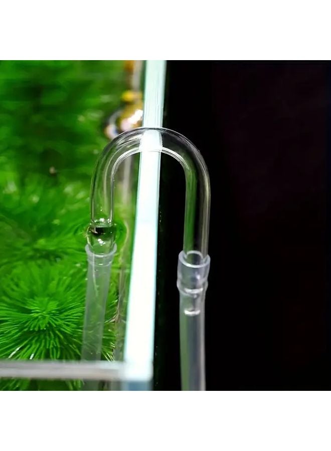 1 قطعة زجاجية موصل أنبوب على شكل ح U لحوض السماك مضخة هواء ملحق نظام ثاني أكسيد الكربون - Image 2