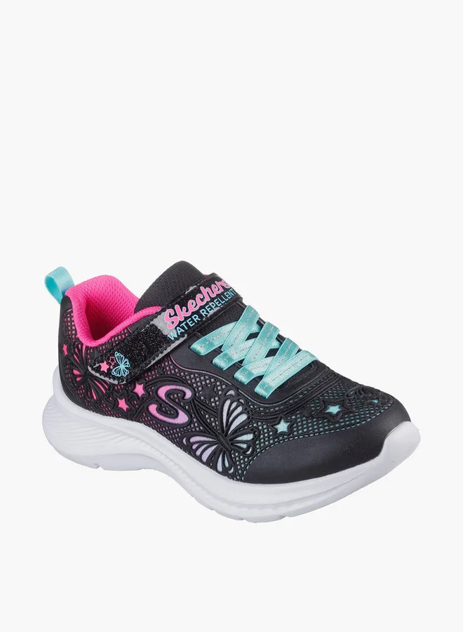 SKECHERS Girls' JUMPSTERS 2.0 Sports Shoes with Hook and Loop Closure - 303380L-BKMT