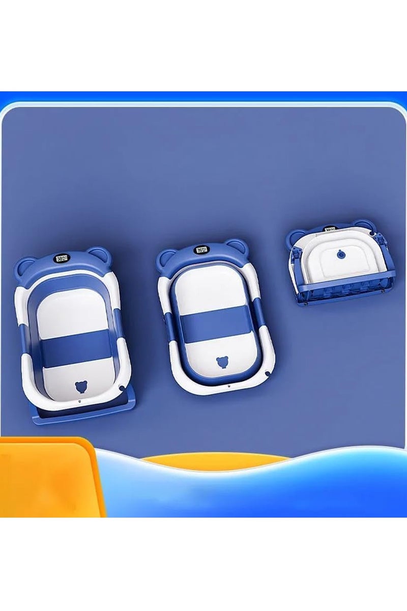 MONOGUE Baby Bathtub with Thermometer and Drain Hole for Newborn to Toddler up to 40 months - Image 4