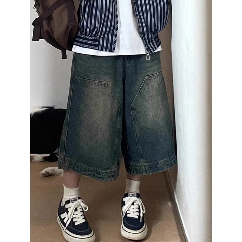 Unisex Classic Denim Jeans Loose Fit Daily Outdoor Wear - Image 5