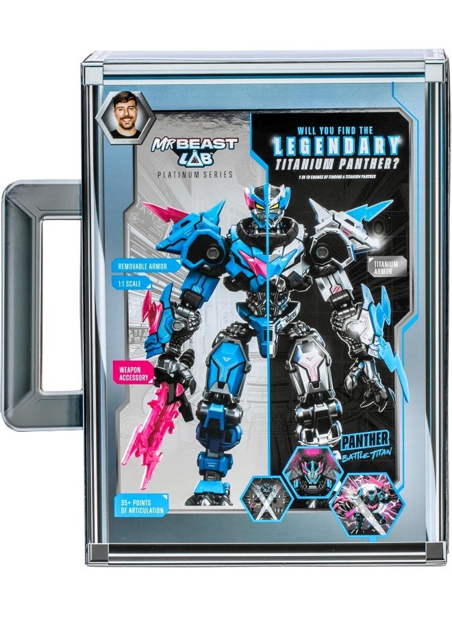 MrBeast Lab Platinum Series Panther Battle Titan Figure (16.51 cm) - Image 1