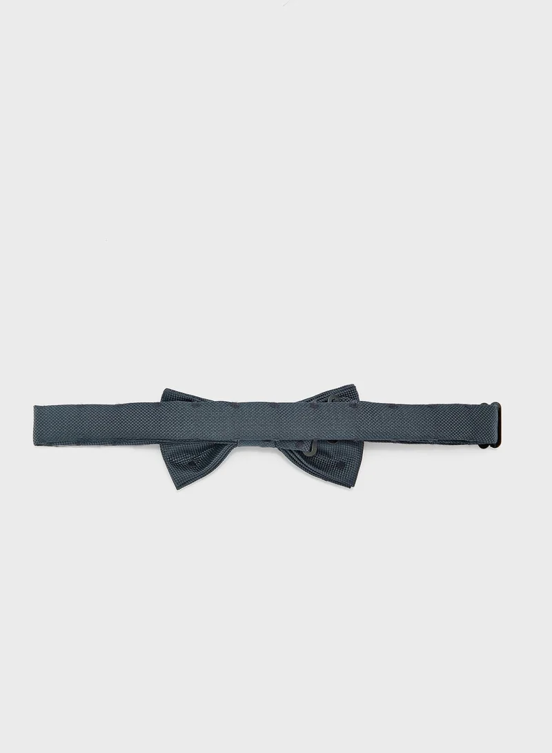 MANGO Kids Polka Dot Print Bow Tie