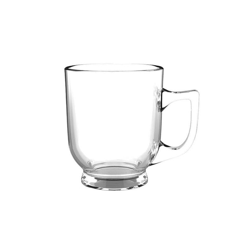 Glass Tea Coffee 200 ML Set Mugs Tea Cups Aldan Mug Crystal Clear with Handle,Tea, Milk, Hot and Cold Drinks Mug Kitchen & Dining Tableware Dinnerware Set (3) - Image 3