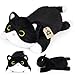 KOPHINYE Weighted Cat Stuffed AnimalCute Black and White Tuxedo Cat Plush Soft Weighted Plushies Cuddleable Sensory Comfort Pillow for Kids Boys Girls Christmas Birthday Gift17in 16lbs - Image 2