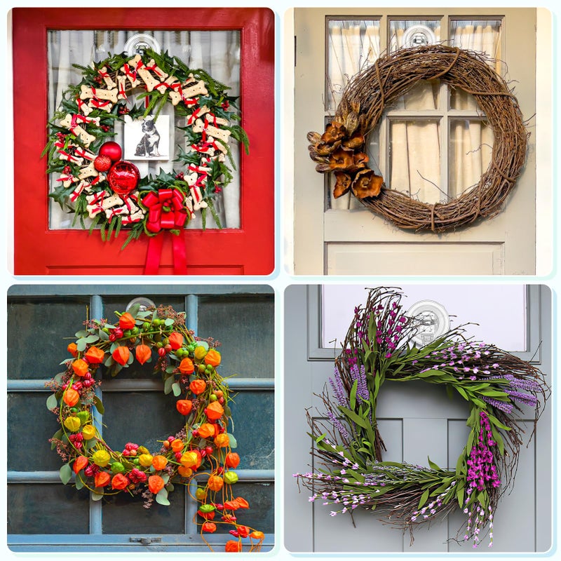 VIS'V Suction Cup Hooks, Small Shower Suction Hooks, Heavy Duty, Removable and Reusable, Clear, 4 Pcs - Image 4