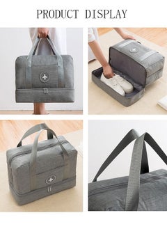 DUNISO Gym And Travel Storage Bag With Shoe Compartment Water Resistant  Travel Duffel Bag with Wet Pocket for Men and Women Lightweight  - Image 5