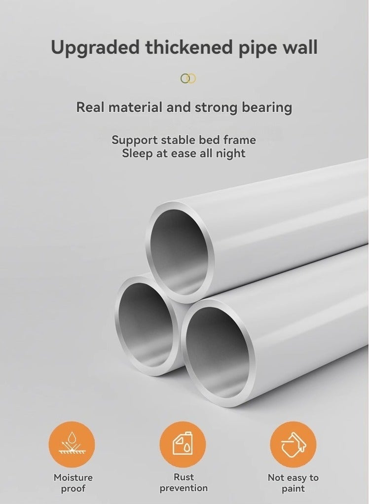 Saudi Select Foldable heavy-duty metal bed with headboard and footboard, no box spring required, no installation required, portable storage, metal platform with under-bed storage, 190 x 90 x 40 cm (bear pattern) - Image 4