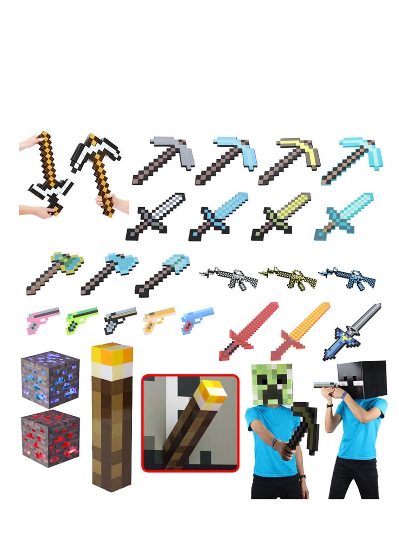 ماين كرافت صندوق ورقي على شكل رأس ستيف من ماين كرافت، غطاء رأس من الكرتون، ملحقات الألعاب، ديكورات الأداء، أدوات الأداء - Image 3