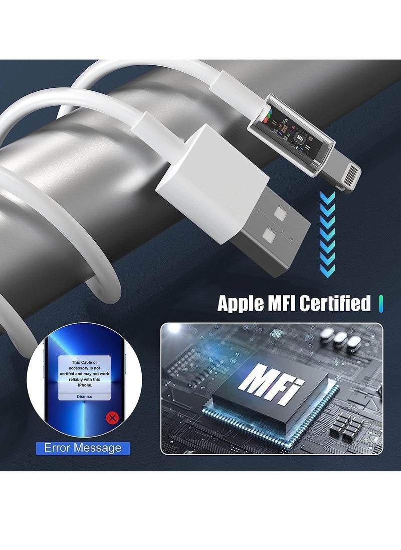 Generic iPhone Charger Cable  3Pack [Apple MFi Certified] Long Lightning to USB Cable 1 meter, Apple Fast Charging Lead for Apple iPhone 13 Pro/12 Pro Max/12 Mini/11/X/XS/XR/XS Max/8/8 Plus/7/6/iPad  - Image 4