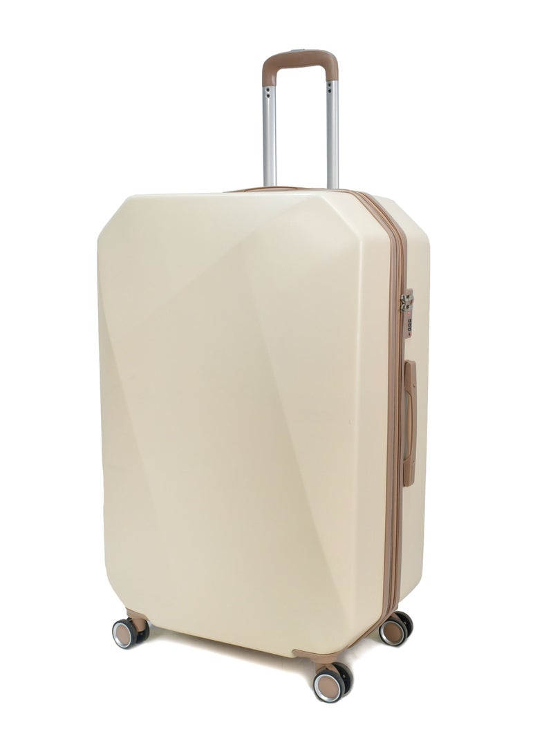 مورانو مجموعة حقائب سفر بعجلات دوارة مكونة من 6 قطع لون بـيج. - Image 2
