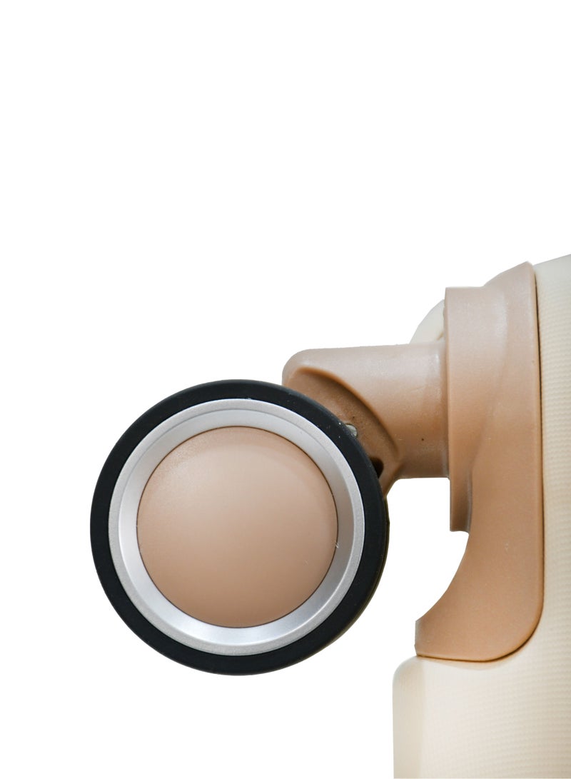 مورانو مجموعة حقائب سفر بعجلات دوارة مكونة من 6 قطع لون بـيج. - Image 5