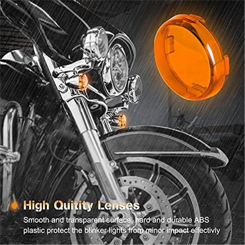Vuzmode 4PCS Clear Bullet Turn Signal Lens Covers - Image 2