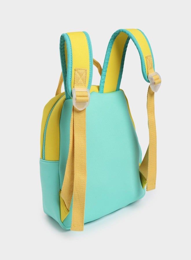 Mi Arcus Color Block Casual Back Pack School Bag Front Pocket Zip Closure for Girls 2Y+ -10.5 Inch - Image 5