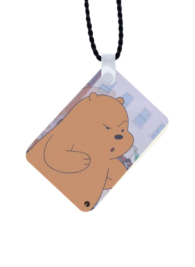 RKN We Bare Bear Printed Car Mirror Pendant - Image 1