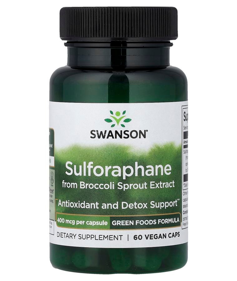SWANSON Sulforaphane from Broccoli Sprout Extract 400 mcg 60 Vegan Caps