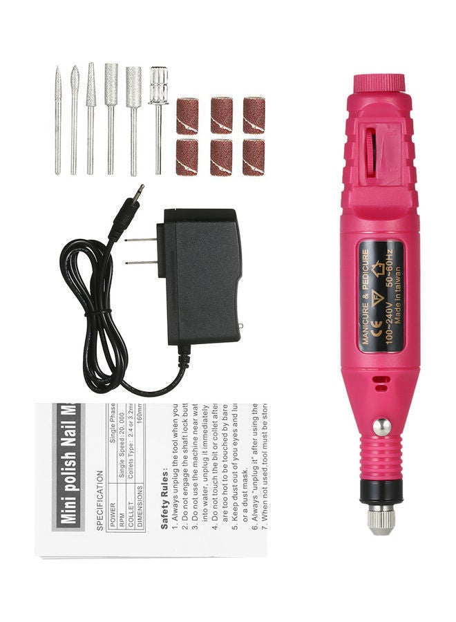 NIBEMINENT 14-Piece Electric Grinder Set Rose - Image 1