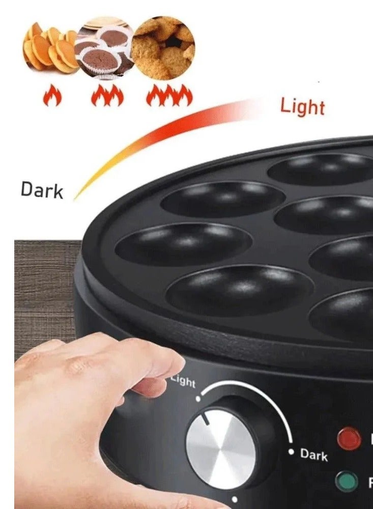 Denx DX3412 Pancake Maker – 14 Holes, 1000W, Non-Stick Coating, Automatic Temperature Control - Image 3