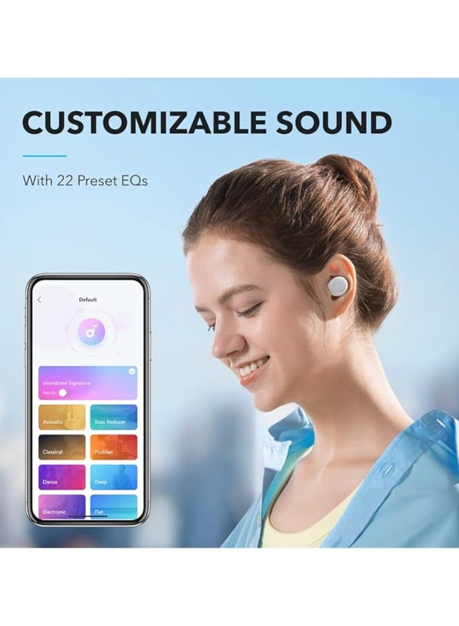 Soundcore A20i True Wireless Earbuds, Bluetooth 5.3, App, Customized Sound, 28H Long Playtime, Water-Resistant, 2 Mics for Al Clear Calls, Single Earbud Mode, Portable Design White - Image 2