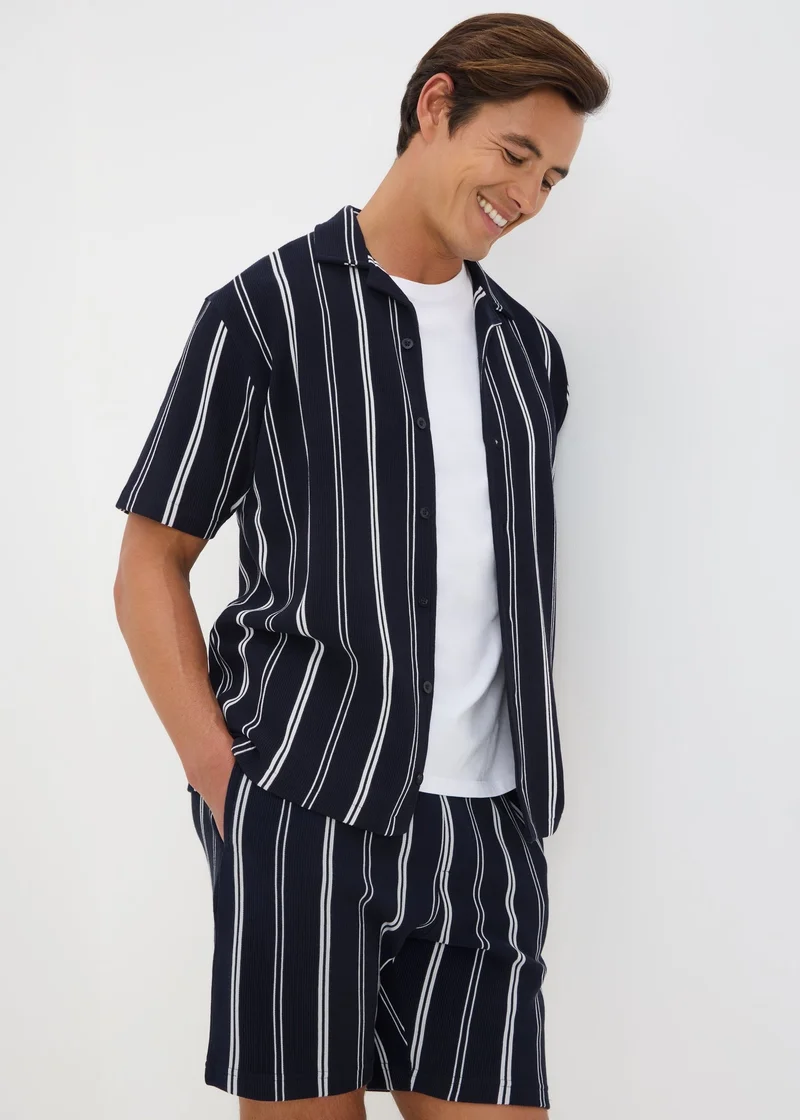 Matalan Navy Stripe Shorts