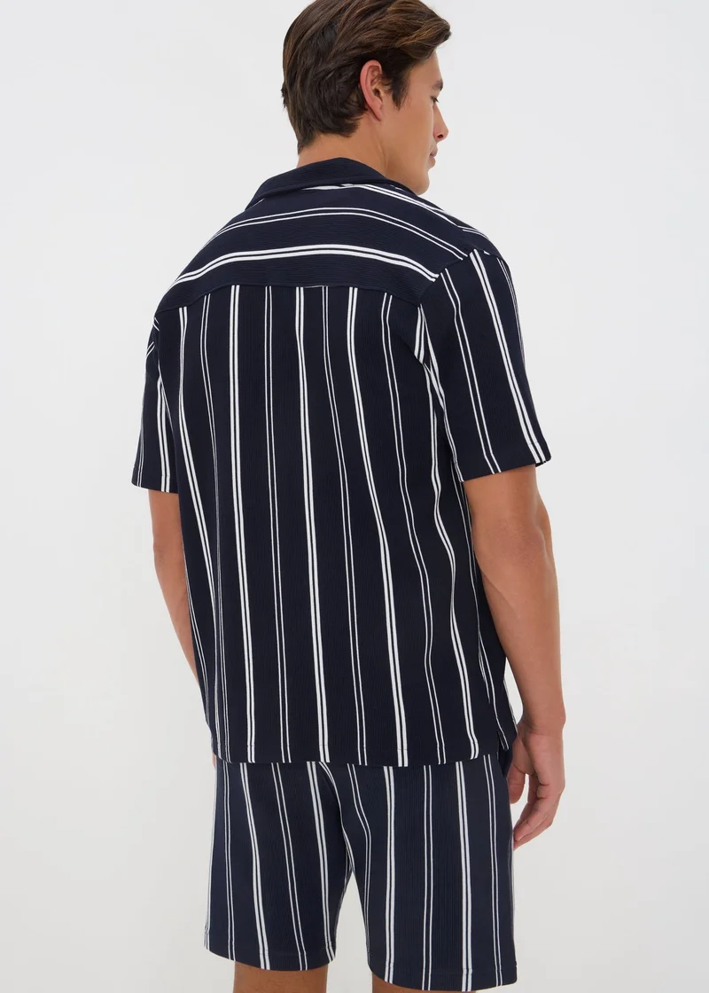 Matalan Navy Stripe Shorts