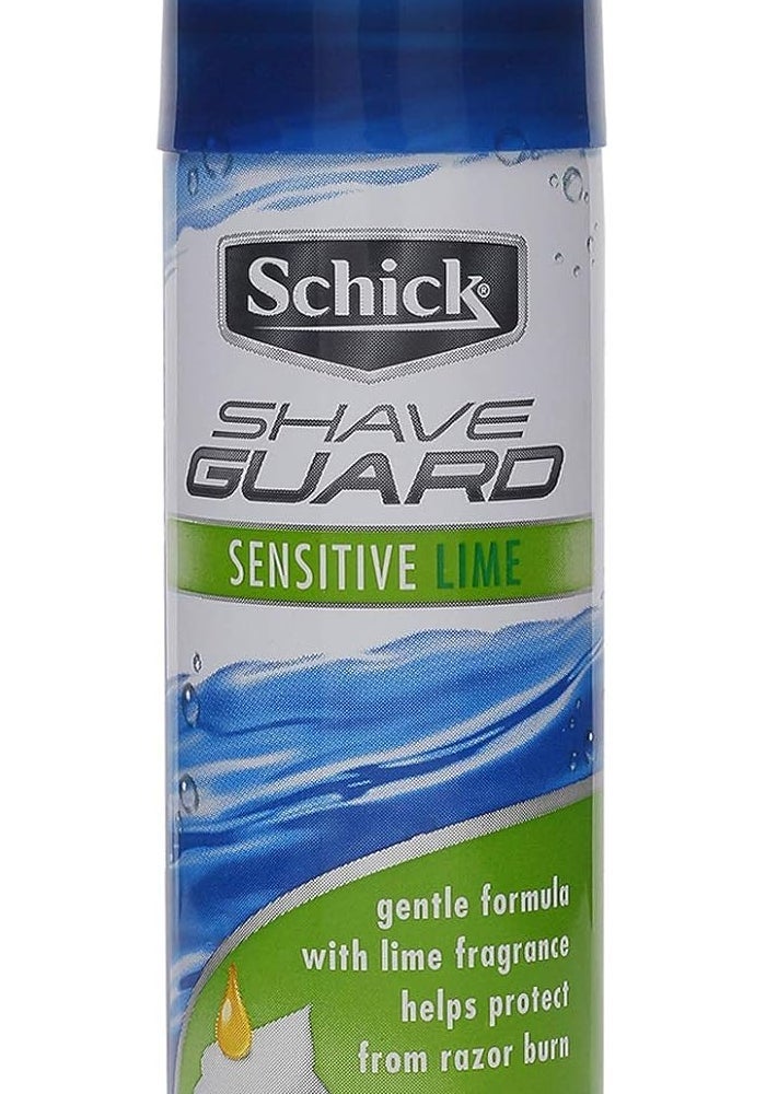 schick رغوة حلاقة شيفك غارد الحساسة بالليمون 60 مل - تركيبة لطيفة لحماية من حروق الشفرة - Image 1