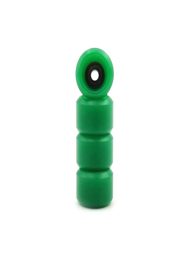 SPITBOARDS® Fingerboard Pro Wheels with Real Ball Bearings, Professional CNC Polyurethan Quality, Street Wheels Shape (Green) - Image 1