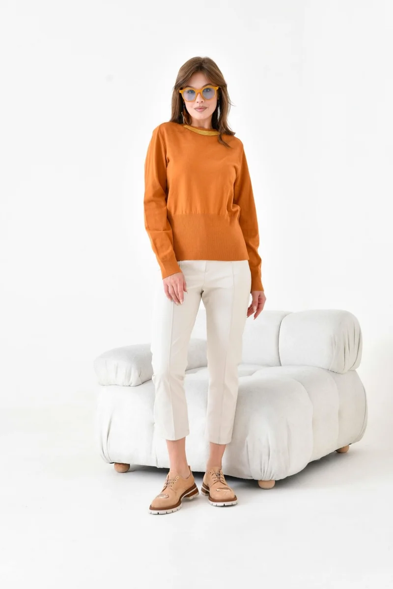 Garmi Women's Chain Detail Sweater Onion