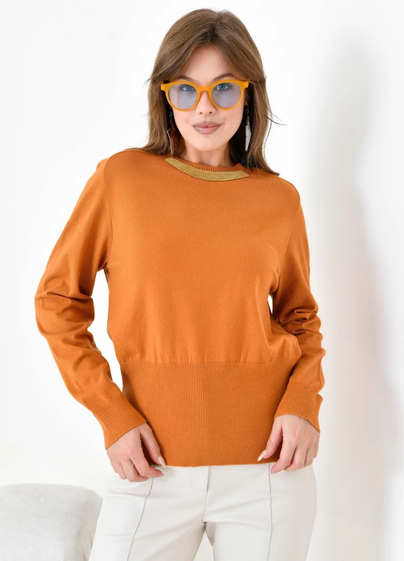 Garmi Women's Chain Detail Sweater Onion