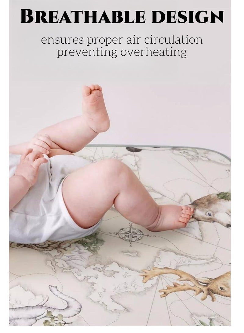EMXEE Baby Sleeping Cooling Mat - Soft, Comfortable and Breathable Bed Pad - Waterproof Summer Sleeping Pad for Infants and Toddlers - Image 3