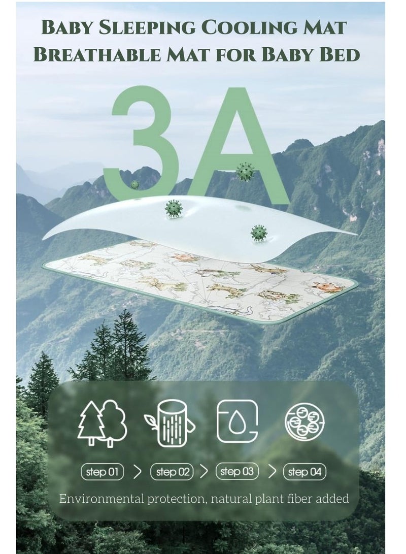 EMXEE Baby Sleeping Cooling Mat - Soft, Comfortable and Breathable Bed Pad - Waterproof Summer Sleeping Pad for Infants and Toddlers - Image 5