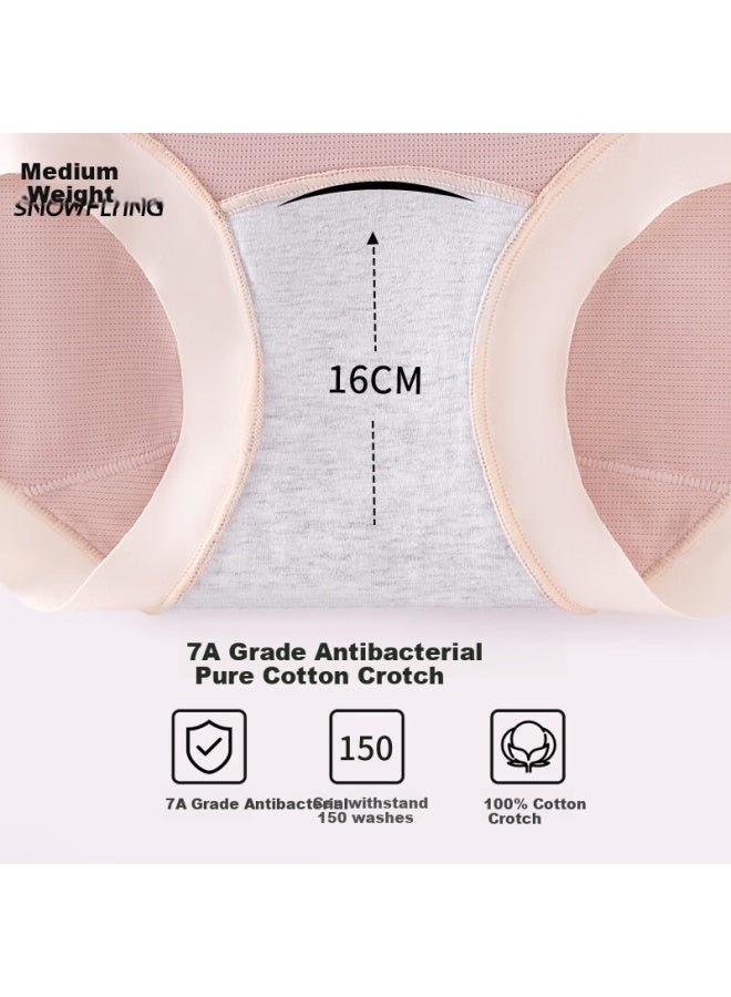 Snowflying Maternity Underwear Women's Ice Silk 7a Antibacterial Pure Cotton Crotch High Waist Support Belly Pregnancy Early Middle Late Stage Postpartum Plus Size Shorts - Image 1