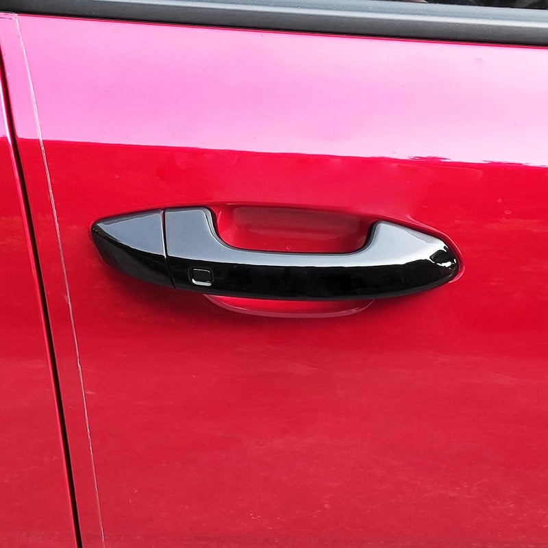 JUIVEEL Glossy Black ABS Door Handle Cover Set for Kia Stinger - Image 3