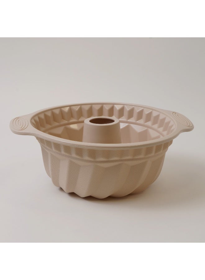 ألبرتو قالب كيك دائري مجوف سيليكون 28.5*24*10.5سم، كريمي - Image 1