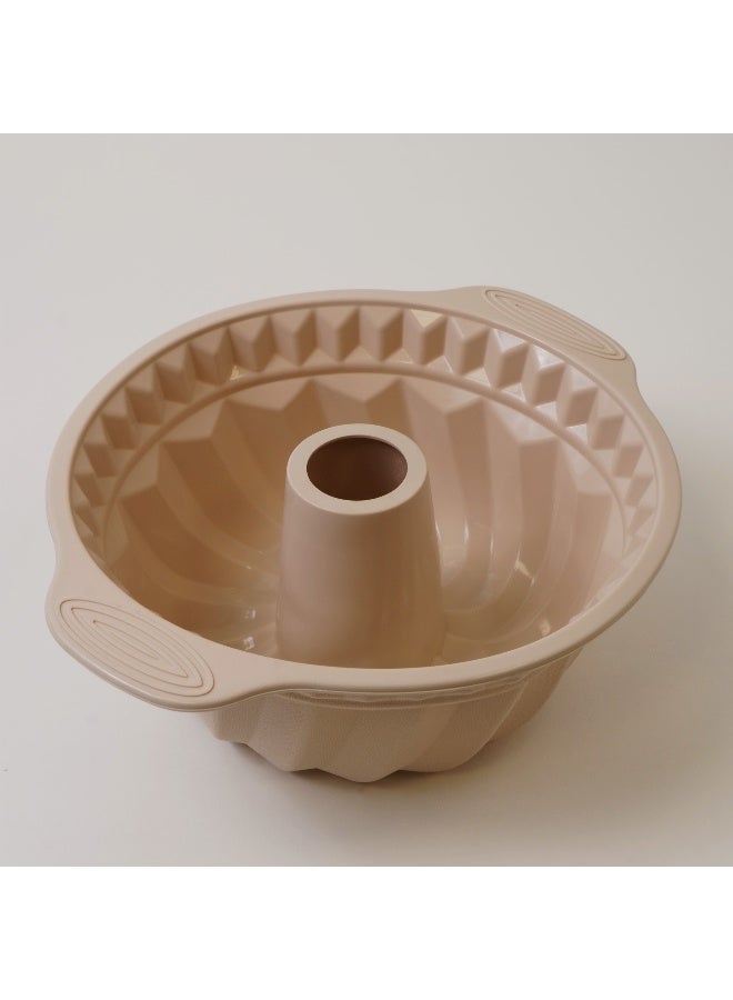 ألبرتو قالب كيك دائري مجوف سيليكون 28.5*24*10.5سم، كريمي - Image 2