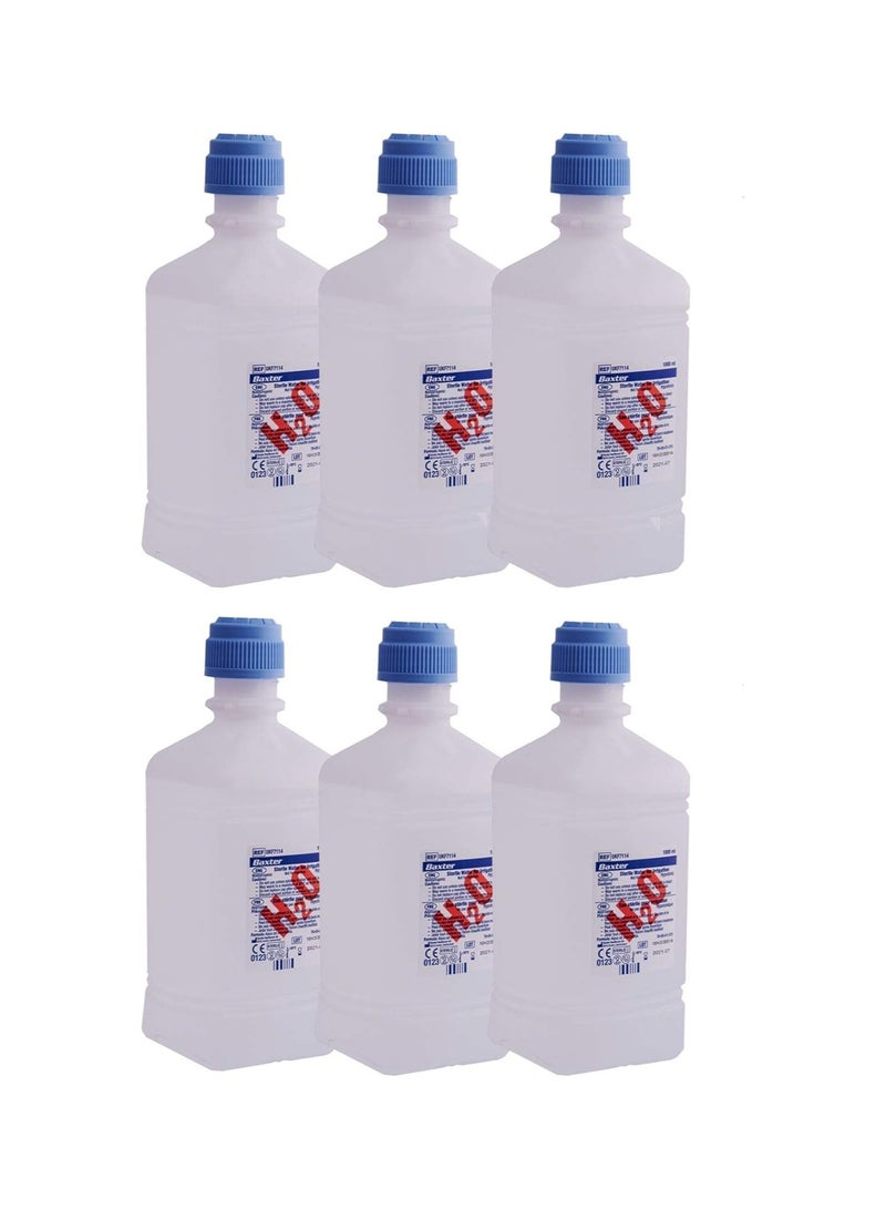 Distilled Water 1 Liter, Pack of 6 (ME-0658) - Image 1