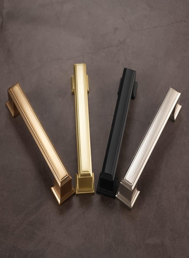 COTYKILEY 6 Pack 10 Inch(256mm) Brushed Brass Cabinet Handles Gold Kitchen Cabinet Pulls Cabinet Door Handles Kitchen Cabinet Hardware Cupboard Drawer Pulls Dresser Handles - Image 4
