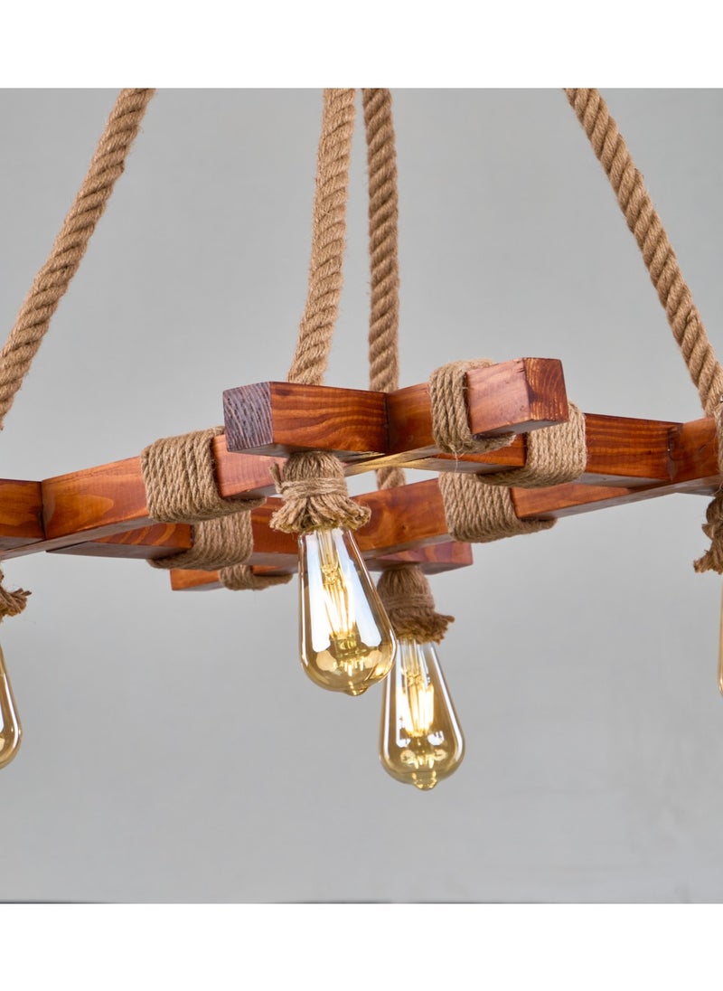NAGAFA SHOP - Quadrant square Brown chandelier - Image 1