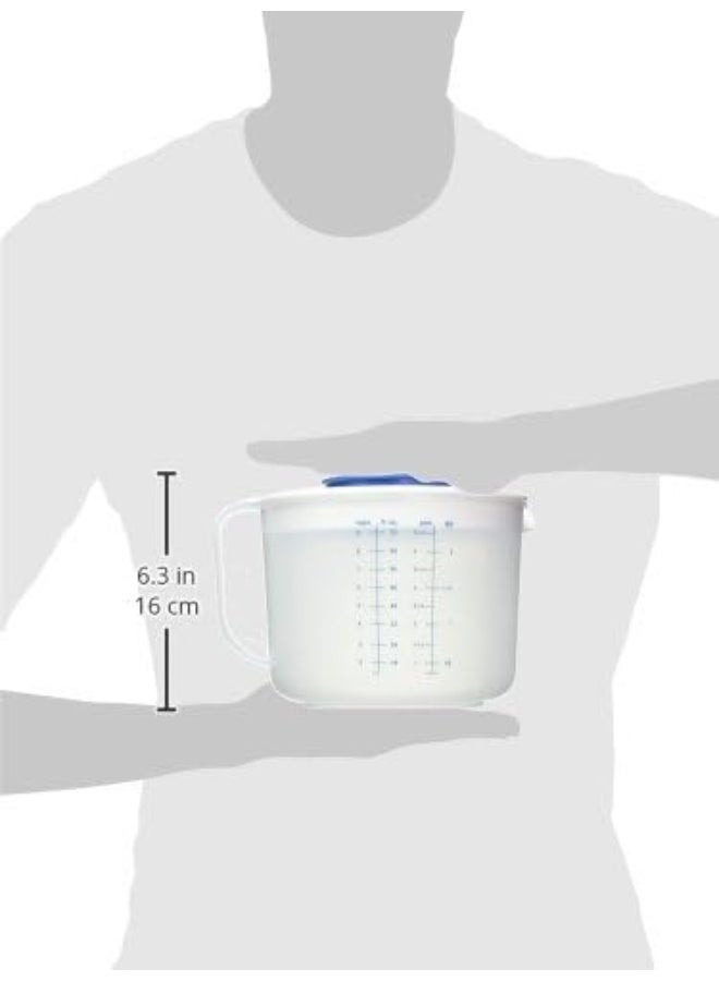 Norpro Mixing Jug with Measures, 9-Cup, One Size, Blue - Image 4