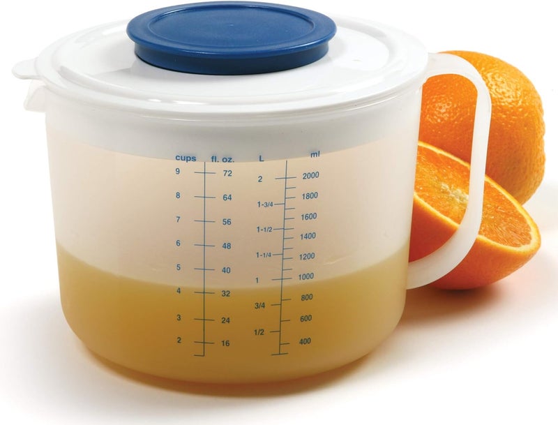 Norpro Mixing Jug with Measures, 9-Cup, One Size, Blue - Image 3