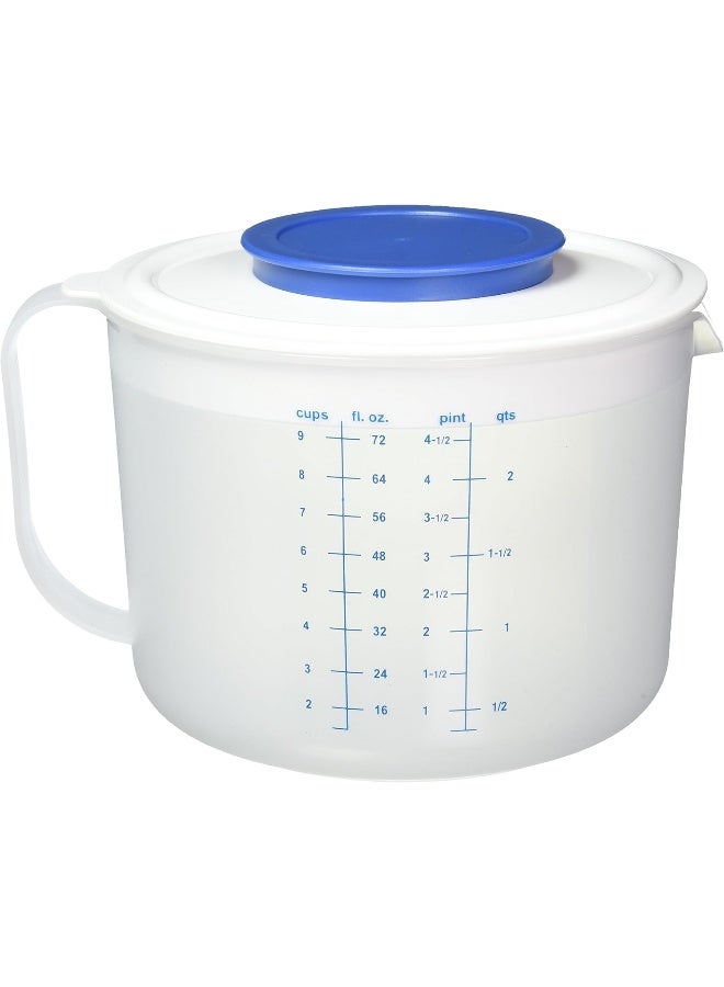 Norpro Mixing Jug with Measures, 9-Cup, One Size, Blue - Image 1