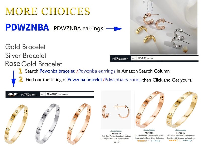 PDWZNBA خاتم الصداقة PDWZNBA من الذهب عيار 18 قيراط مطلي بالفضة والوردي مع زركونيا مكعبة من الفولاذ المقاوم للصدأ، خاتم وعد، خاتم زفاف، مجوهرات، هدايا عيد ميلاد للنساء - Image 3
