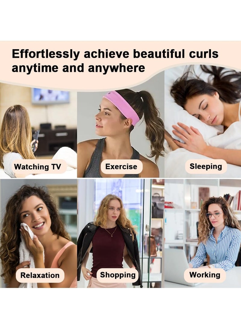 Generic 4Pcs Heatless Hair Curler, Rods with Hook, Heatless Curling Rod for All Hair Types, No Heat Curlers to Sleep In, Overnight Heatless Curls for Blowout Hair  - Image 3